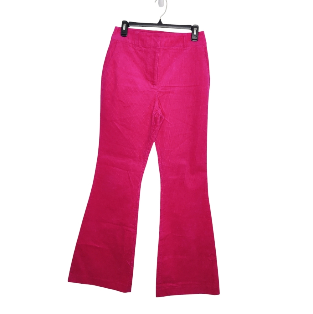 Boden Women's Cord Kick Jeans Size 6 Magenta Corduroy Pants